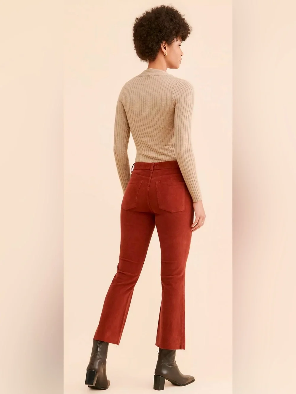 ✨ New - DL 1962 Bridget Corduroy Crop Flare Pants - Size 26 ✨